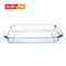 rectangular glass oven tray