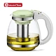 glass flower tea pot