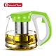 glass tea pot with infuser
