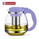 glass flower tea pot