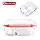 plastic food container with divider