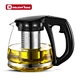 glass tea pot with infuser