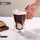insulated glass coffee mug
