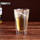 double beer glass cup