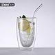 double wall beer glass cup