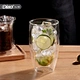 double wall beer glass cup