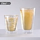 double beer glass cup