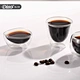 double wall glass tea mug