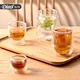 heat resistant glass tea cup