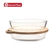 oval pyrex glass baking dish