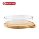 oval pyrex glass baking dish