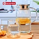 glass pitcher with lid