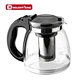 glass flower tea pot