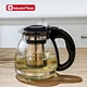 glass flower tea pot