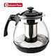 glass tea pot with infuser