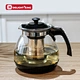 glass tea pot with infuser