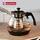 glass tea pot with infuser