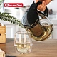 glass tea pot with infuser