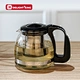 glass teapot with filter