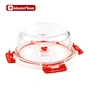 Vacuum glass storage food container