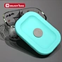 glass container with decal