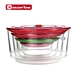 Kitchenware suppliers nested glass food storage container with vacuum pump lid