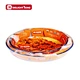 2pcs glass baking pans bakeware set/ round glass baking dishes set nested