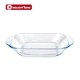 Eco-friendly borosilicate glass baking dish glass baking tray oven safe with handle