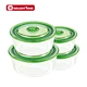 glass kitchenware with lid