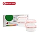 4 pcs glass food containers set lunch box kitchen storage