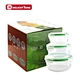 Oven safe round glass food containers set 6 pcs gift box customized pack