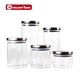 storage jar with glass lid