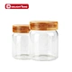 storage jar with glass lid