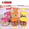 Leak proof High Borosilicate Clear Glassware Food Storage glass jar With Lid