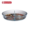 round borosilicate glass bakeware