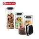 storage jar with glass lid