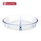 round borosilicate glass bakeware