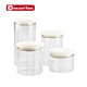 glass storage jars with lid