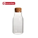 glass bottle with cork lid