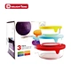 Round silicone lid glass food containers set customized gift box value pack