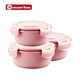 Heat resistant glass food storage box/ color coating glass lunch box
