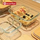 food storage containers divided