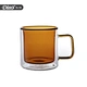 glass double glass cup