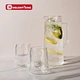 glass water jug with lid
