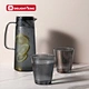 glass water jug with lid