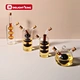 2 in 1 glass Oil dispenser bottles of Soy Sauce Olive Oil Pot