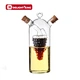 2 in 1 glass Oil dispenser bottles of Soy Sauce Olive Oil Pot