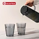 glass water jug with lid