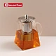 borosilicate heat resistant glass teapot with lid