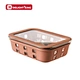 glass food container with glass lid